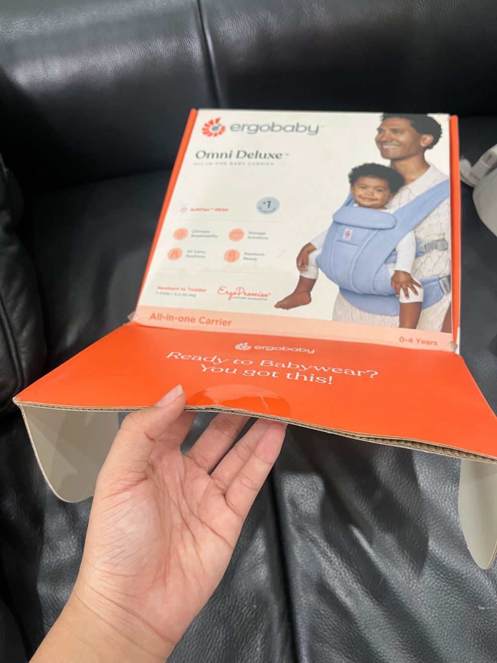 Địu cho bé Ergobaby Omni Deluxe Mesh, Serene Blue( size:0->48m~3kg2->20kg4) full box - Ảnh 14