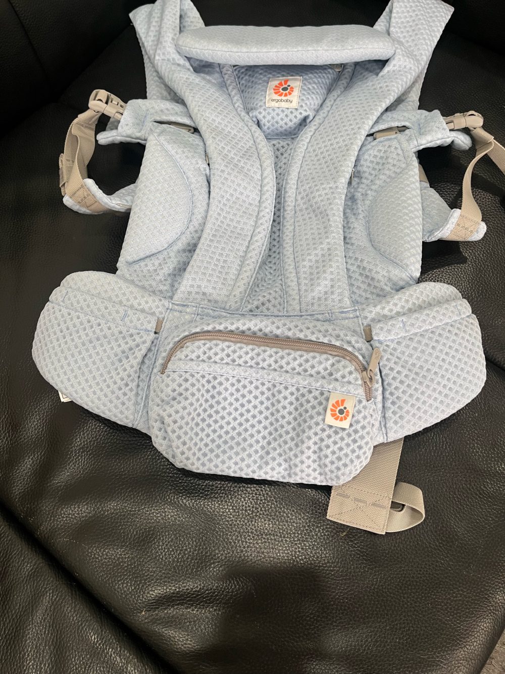 Địu cho bé Ergobaby Omni Deluxe Mesh, Serene Blue( size:0->48m~3kg2->20kg4) full box - Ảnh 6