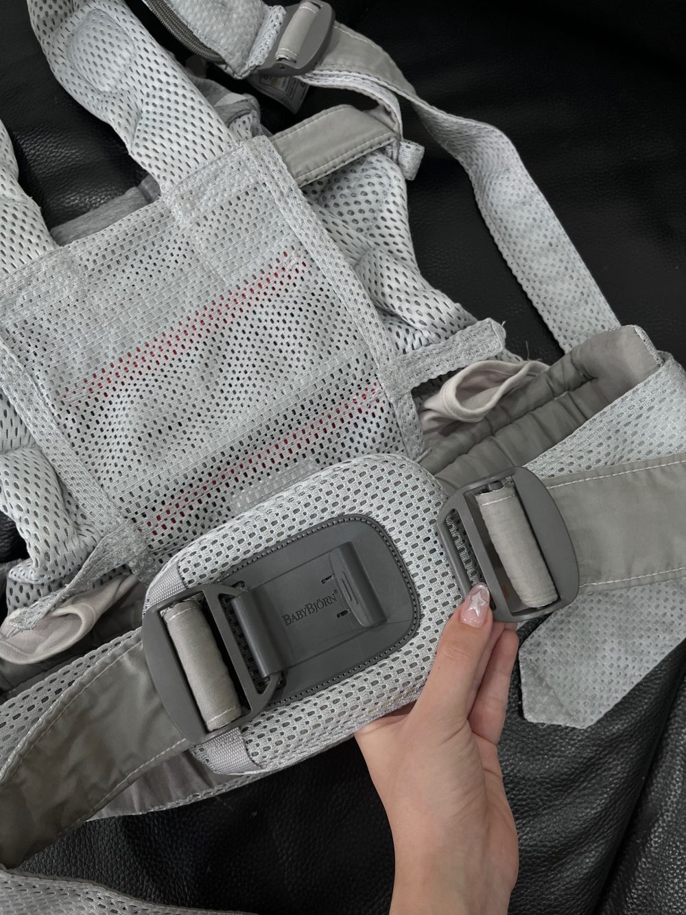 Địu BabyBjorn màu xám ( size: 0->3y ~ 3kg2->15kg) - Ảnh 2