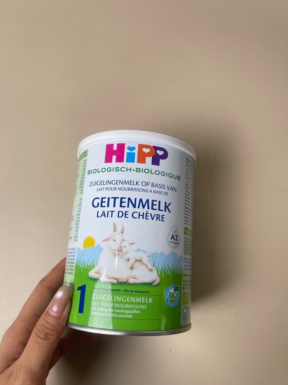 Sữa dê HiPP Organic số 1 (400g, Date: 08/07/2027, 0->6m) - Ảnh 2
