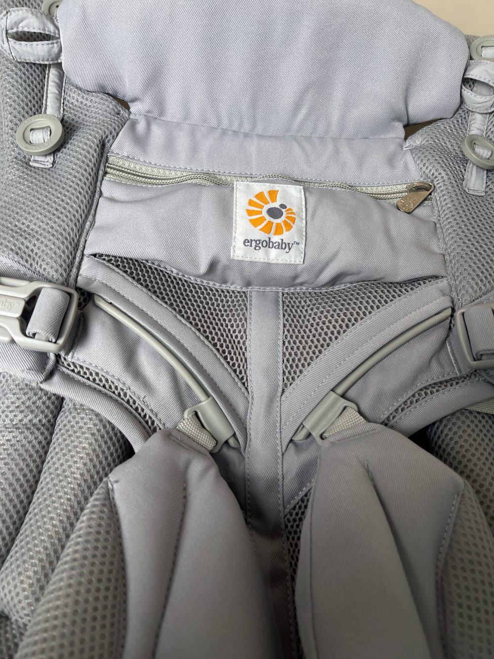 Địu cho bé Ergobaby Omni 360 Cool Air Mesh Pearl Grey (size: 3kg2->20kg ~ 0->48m, full box) - Ảnh 13