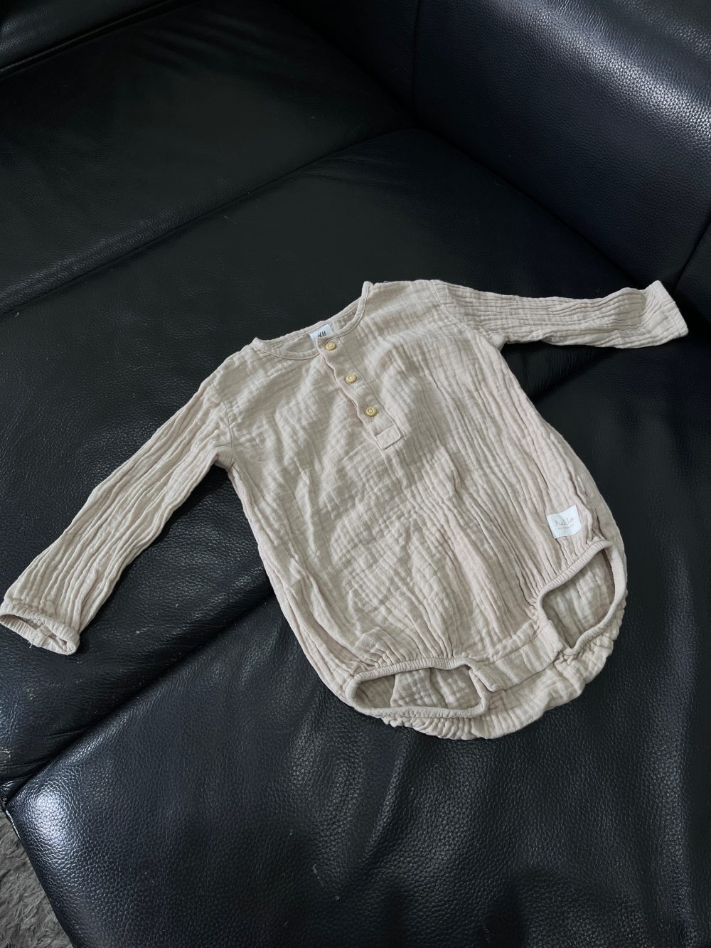 Set 4 bodysuit H&M màu xanh/be (size 2→9m) - Ảnh 27