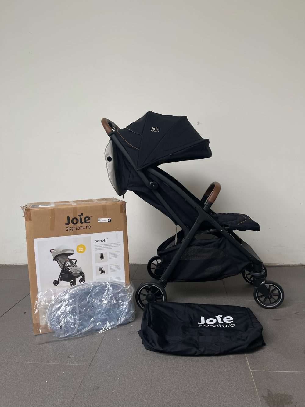 Xe đẩy Joie Parcel LX W/ RC & ADPT & TB (full box) kèm phụ kiện áo mưa & túi đựng xe đẩy - Ảnh 3