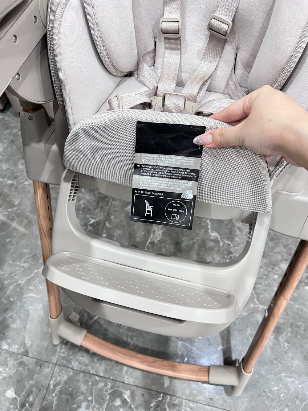 Ghế ăn cho bé Maxi-Cosi Minla Plus, Elegance Beige ( size: Sơ sinh -> 60kg), full box - Ảnh 16