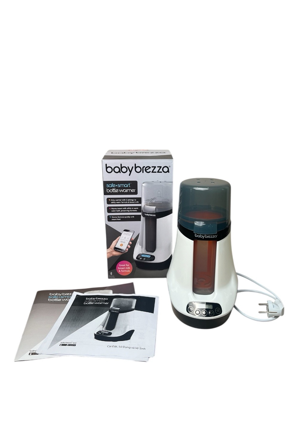 adcb3fda94834ab4b34bd3cdfe650b04 Máy hâm sữa Baby brezza màu trắng có bluetooth ( full box) - Ảnh 1