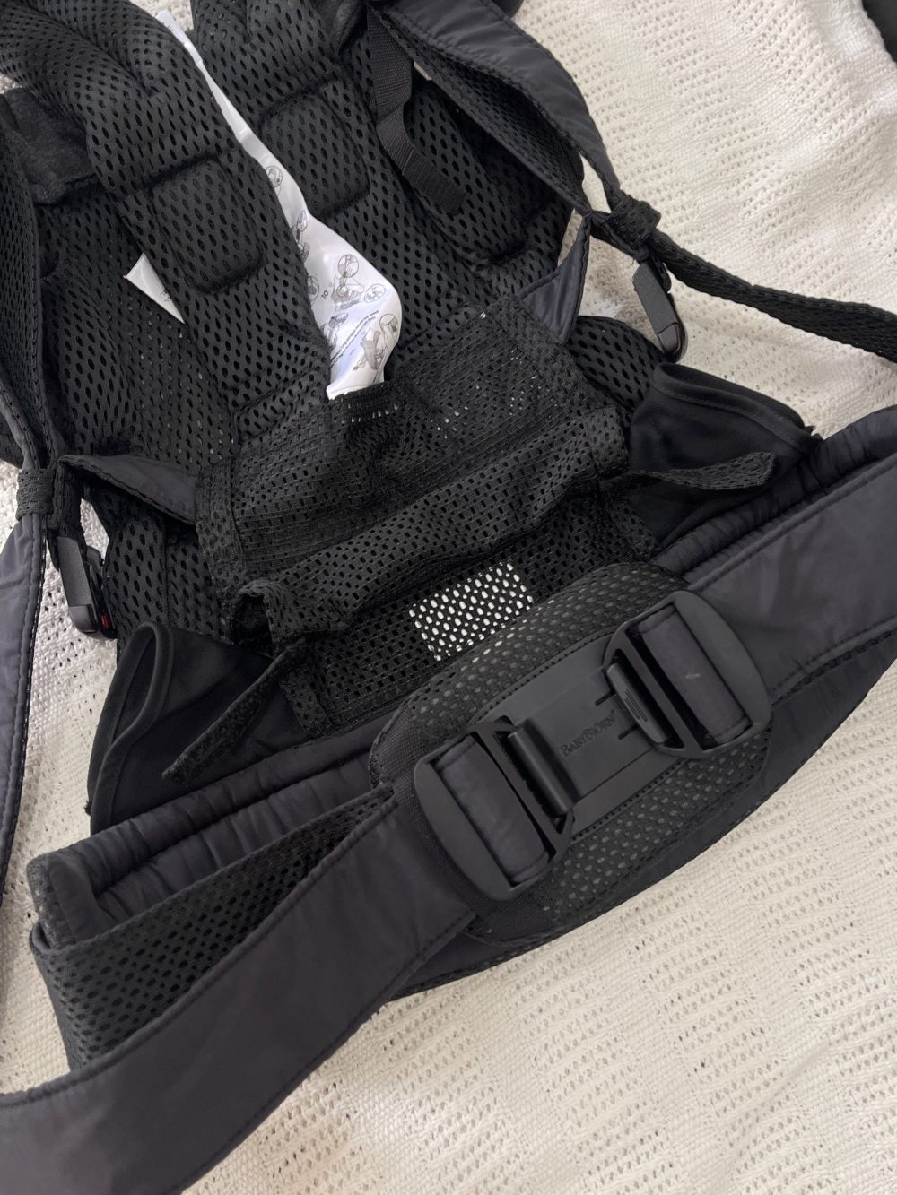 Địu Baby Bjorn Harmony - Màu Black (Full box, Size: 3,2->15kg ~ 0->3y) - Ảnh 3