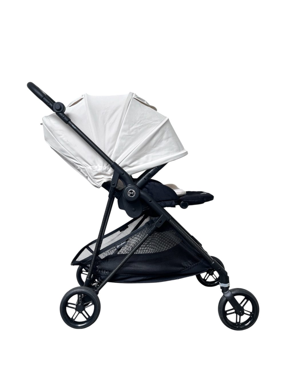 b0d304e14055444cb8cab07d0cc6a6e0 Xe đẩy Cybex Melio Carbon 3 màu kem (size: sơ sinh-> 15kg) - Ảnh 1