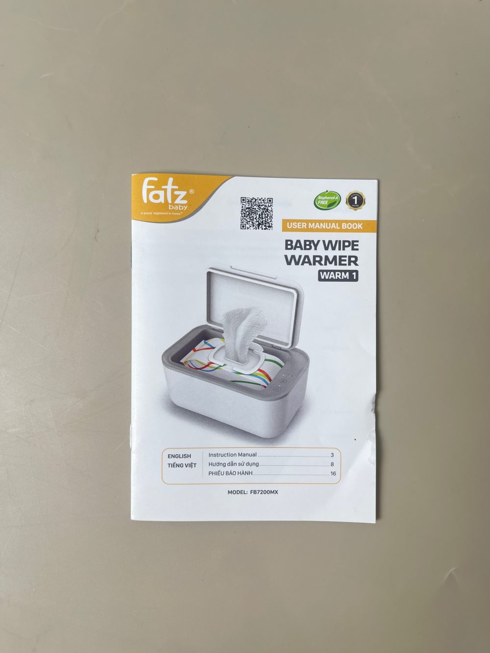 Máy Ủ Ấm Khăn Ướt Fatzbaby Warm 1 (no box) - Ảnh 4