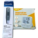 Nhiệt kế microlife, máy đo độ ẩm emoon ( full box)