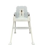 Ghế ăn dặm gấp gọn Ifam hoạ tiết gấu xám ( ghế cao 55cm)