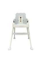 Ghế ăn dặm gấp gọn Ifam hoạ tiết gấu xám ( ghế cao 55cm)