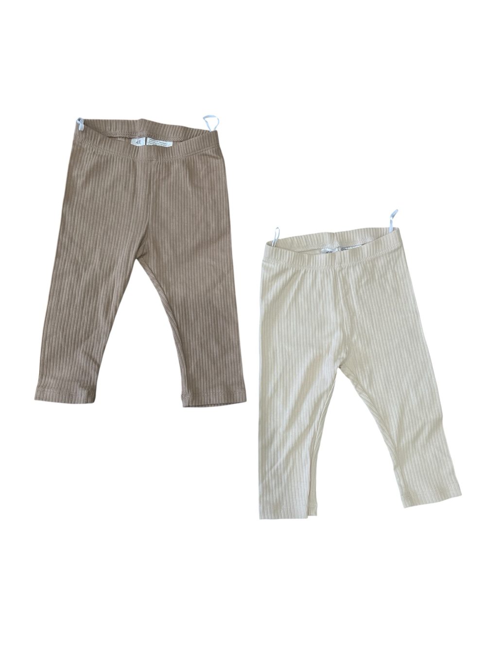 b5432eed51554215a3abc1839c568959 Set 2 quần dài H&M màu be/nâu (size 6→9m) - Ảnh 1