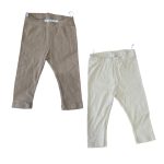 Set 2 quần dài H&M màu be/nâu (size 6→9m)