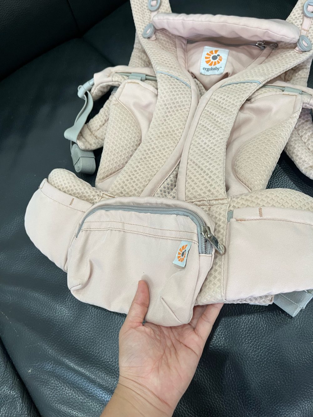 Địu Ergobaby Omni Breeze, Pink Quartz (size: 3.2->20kg ~ 0->48m) - Ảnh 6