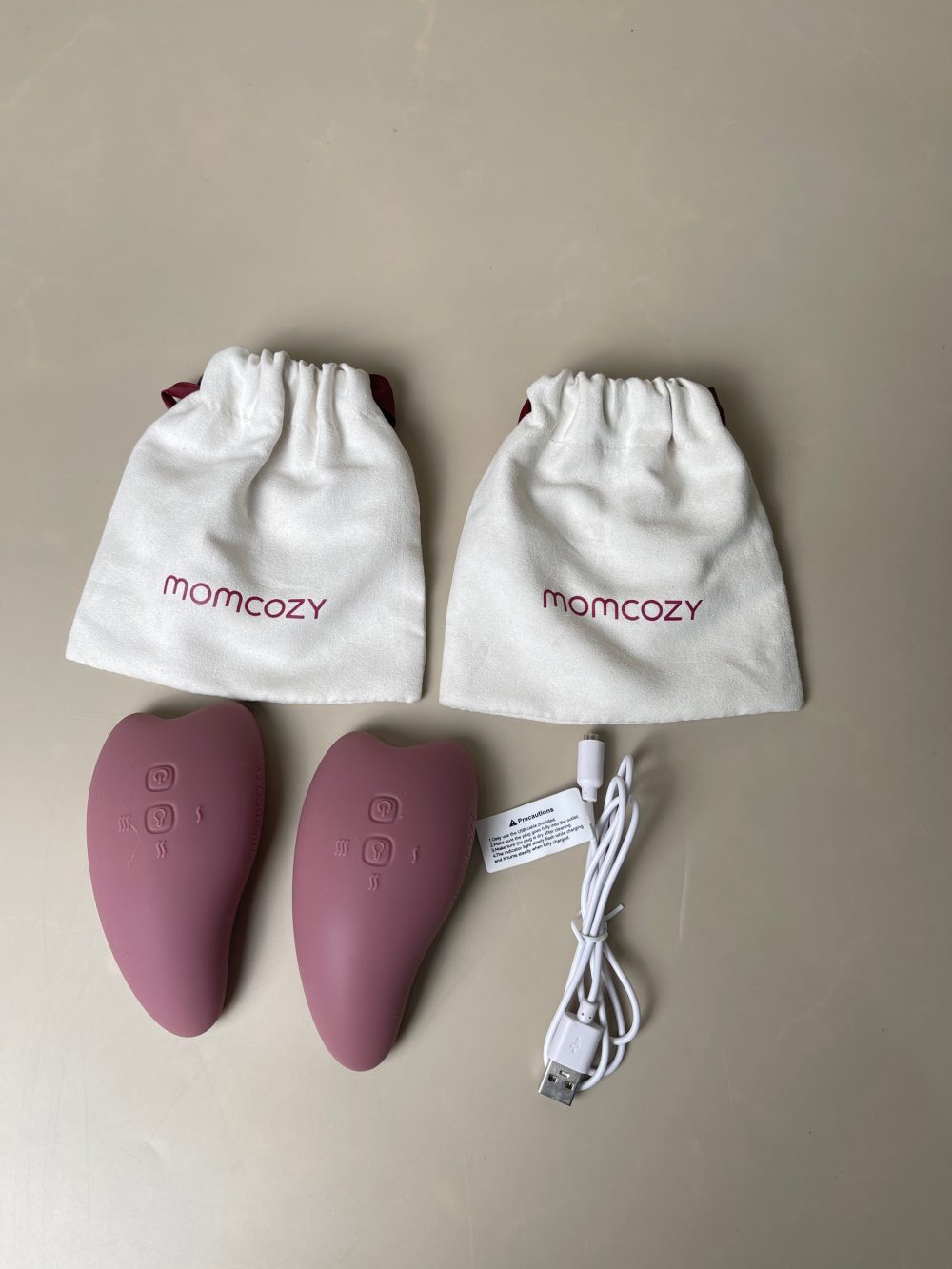 Máy massage ngực Momcozy màu hoa hồng (Máy đôi, no box) - Ảnh 7