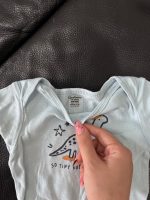Set 2 bộ bodysuit Gerber màu cam/xanh dương (size 6→9m) - Ảnh 11