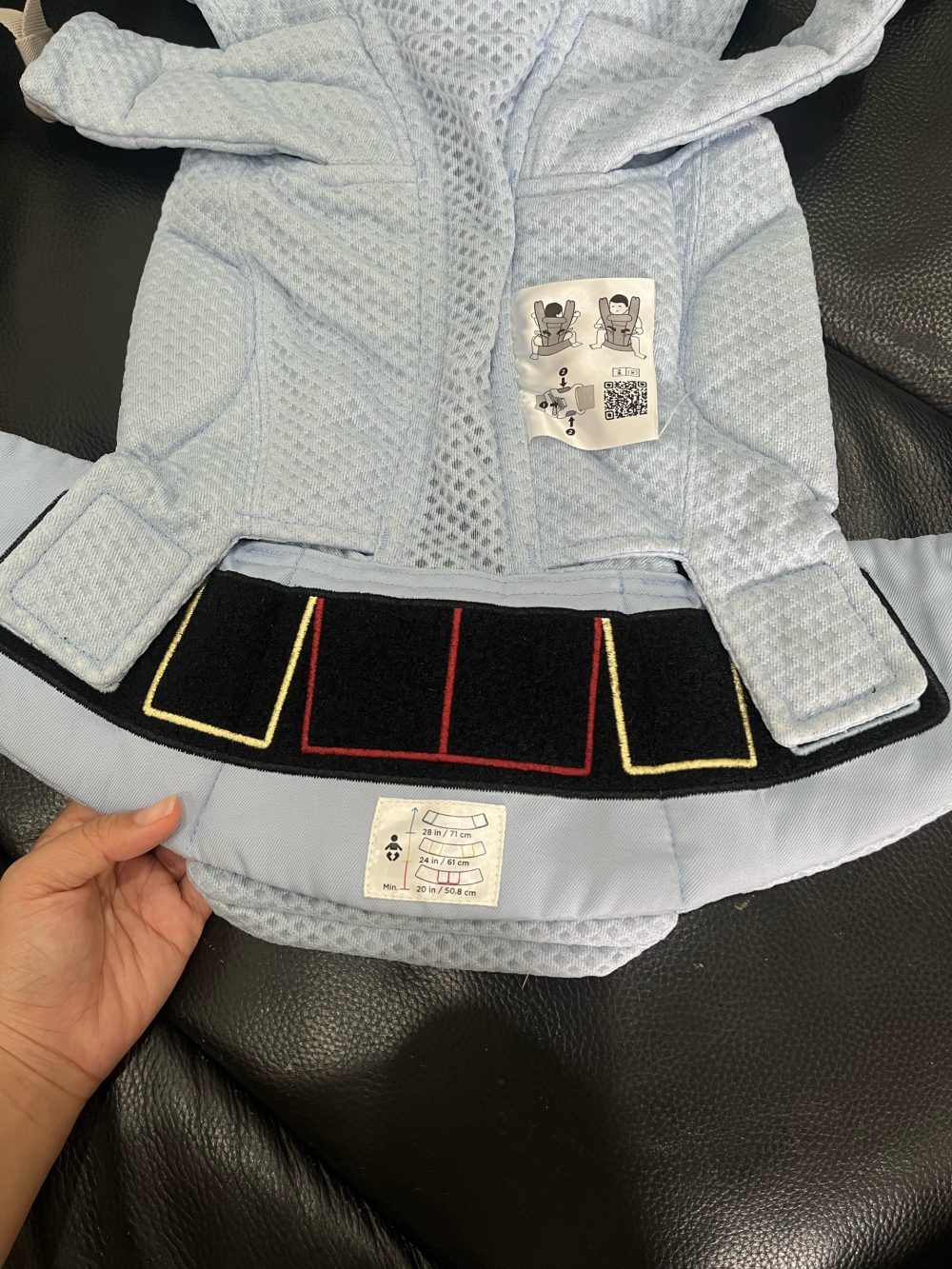 Địu cho bé Ergobaby Omni Deluxe Mesh, Serene Blue( size:0->48m~3kg2->20kg4) full box - Ảnh 17