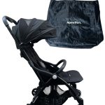 Xe đầy Hamilton X1 Plus màu đen (size: 0→4y, tôi đa 20kg) còn túi đựng