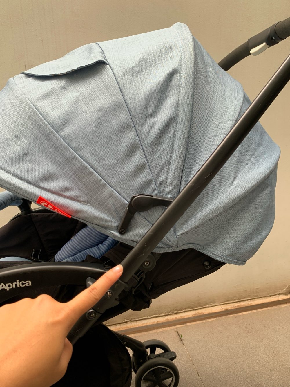 Xe đẩy Aprica Luxuna Comfort màu xanh ( sơ sinh - 15kg~ 36m) - Ảnh 20