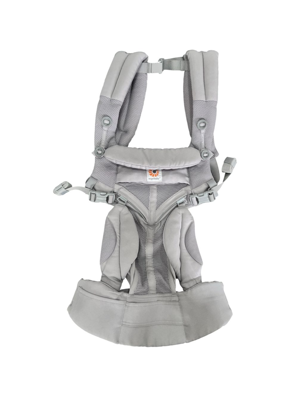 bd36d2aca35d45b7bc08c9ec43bdb230 Địu Ergobaby Omni 360 Cool Air Mesh, Pearl Grey ( size:0->48m~ 3kg2->20kg) - Ảnh 1