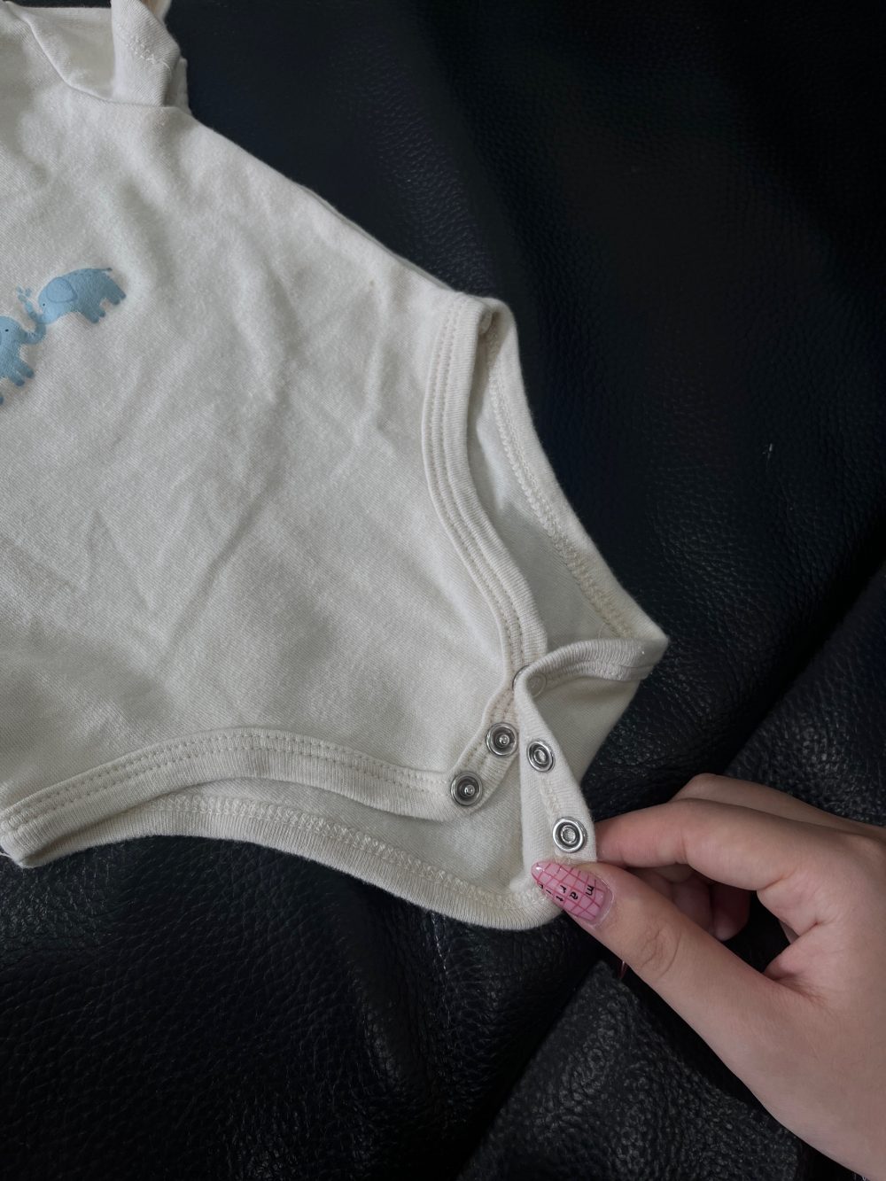 Set 2 bodysuit Pekkle màu xanh và URB màu be (size 3→6m) tặng kèm ủ quấn Mintuu màu xanh sọc trắng - Ảnh 9