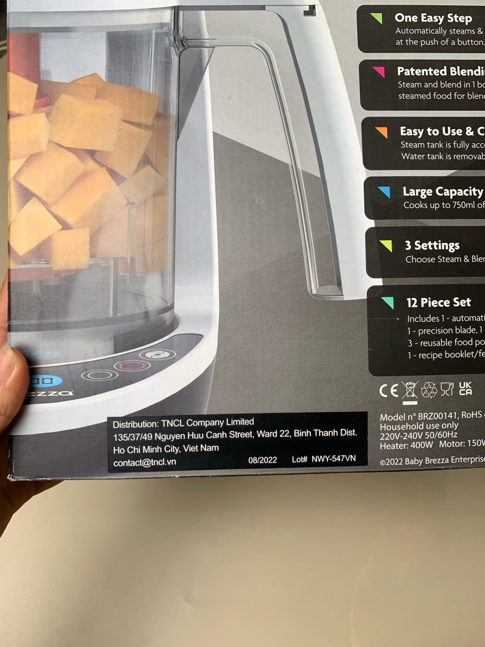 Máy xay + nấu chậm Baby Brezza( full box) - Ảnh 17