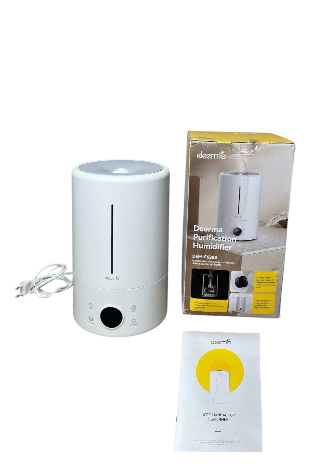 bfdd73c650bd46cd95912b21ed02a30f Máy phun sương tạo ẩm Deerma F628S 5L tia UV khử khuẩn ( full box) - Ảnh 1
