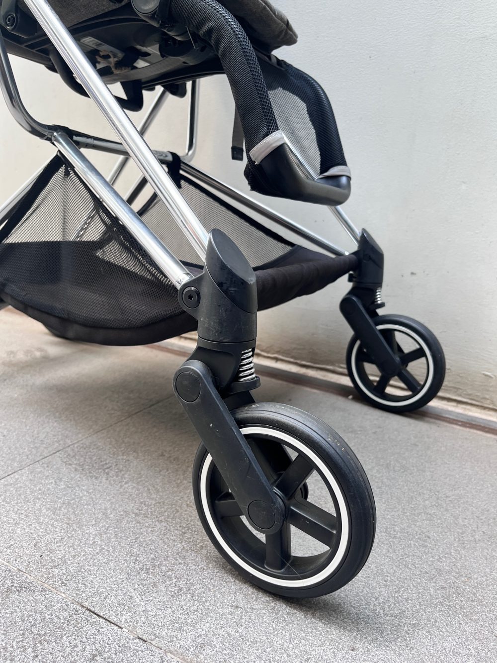 Xe đẩy Cybex mios 3 màu xám khung bạc ( size: 0->4y, tối đa 22kg) kèm adapter và áo mưa cybex - Ảnh 28