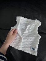 Set đồ bộ ngắn tay MoneBebé màu trắng kèm 2 yếm và 1 bodysuit Carter’s màu xanh (size 3→9m) - Ảnh 23