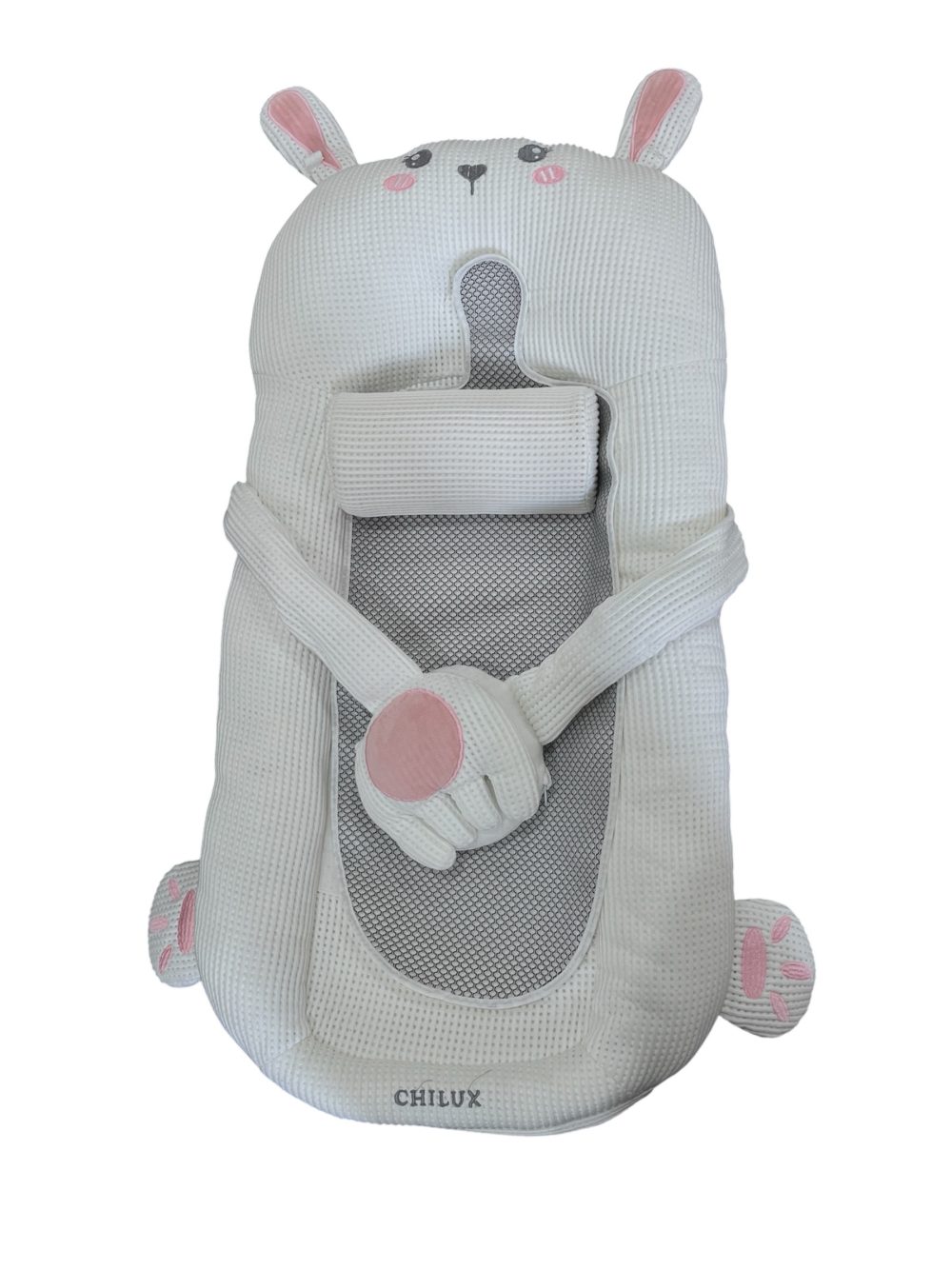 c7e614c049534bfd88e72708b5c77fab Gối chống trào ngược thỏ trắng Chilux 93x46cm (size 0→12m) - Ảnh 1