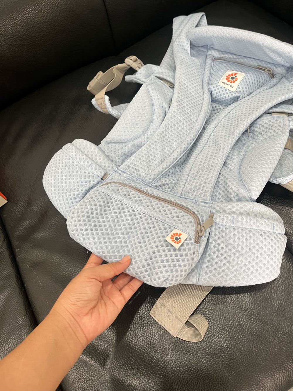 Địu cho bé Ergobaby Omni Deluxe Mesh, Serene Blue( size:0->48m~3kg2->20kg4) full box - Ảnh 2