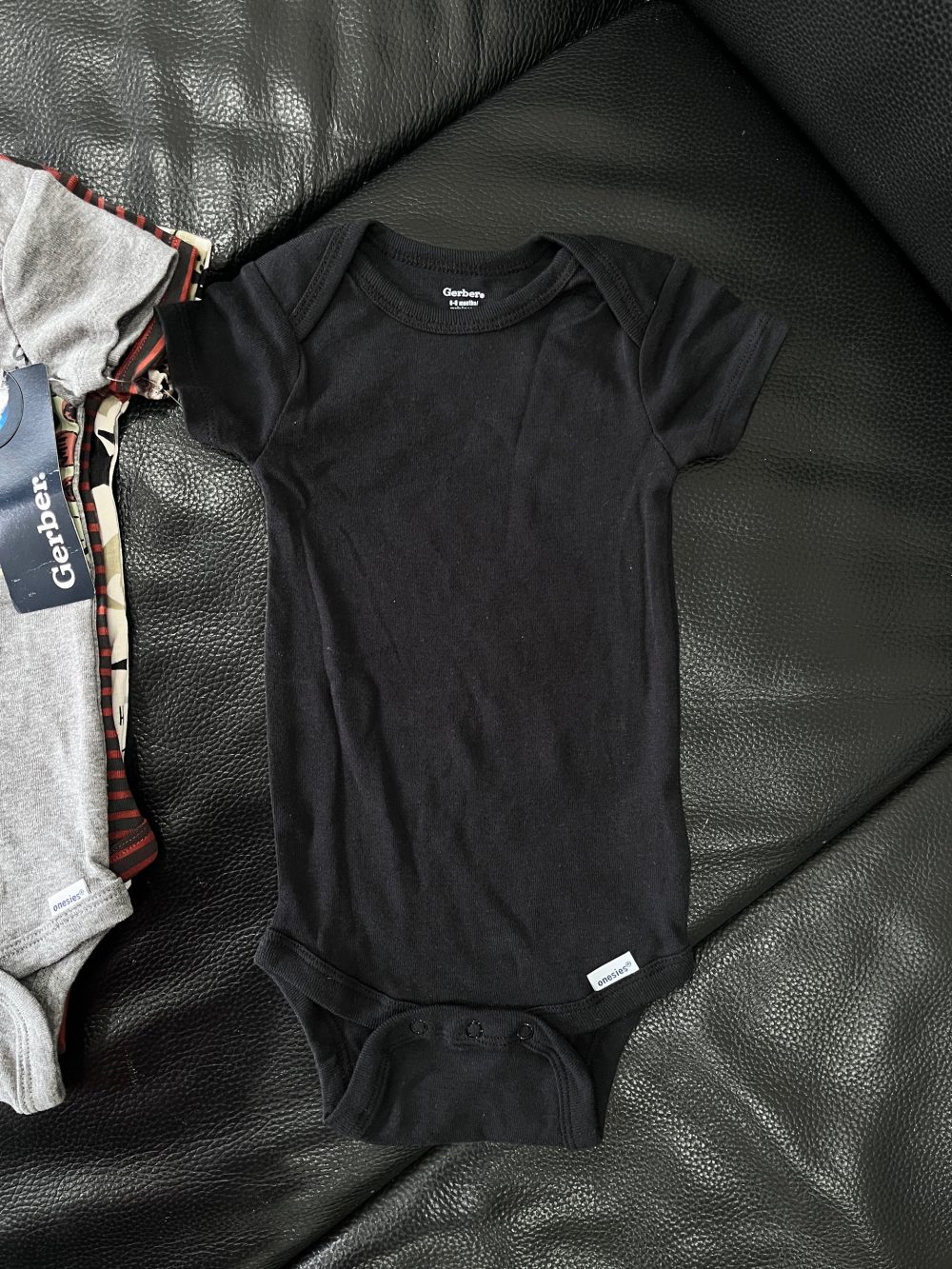 Set 4 bộ bodysuit Gerber chủ đề khủng long (size 6→9m) - Ảnh 16
