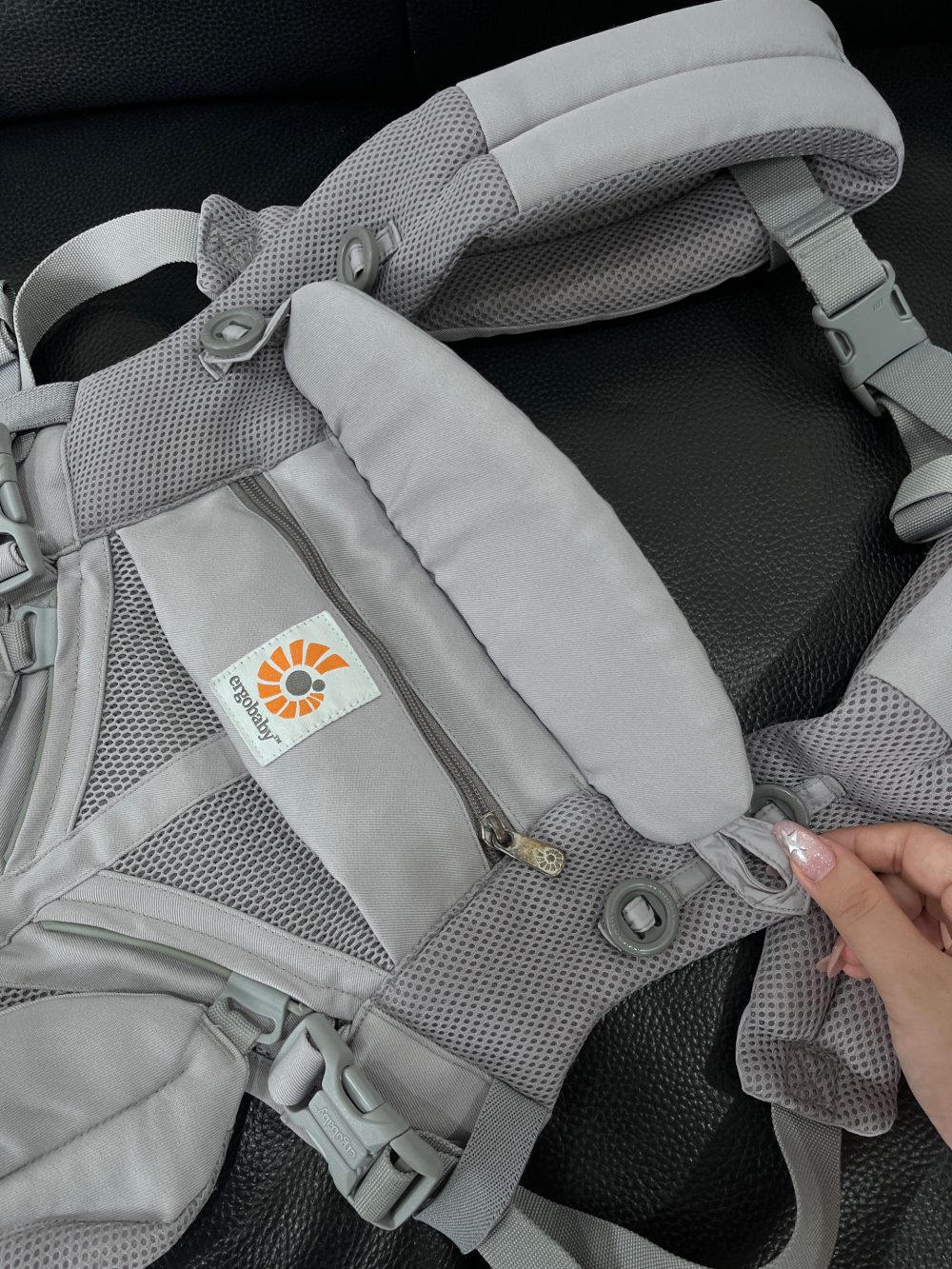 Địu Ergobaby Omni 360 Cool Air Mesh, Pearl Grey ( size:0->48m~ 3kg2->20kg) - Ảnh 2