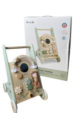 Xe tập đi gỗ PolarB cầu vòng Viga Toys màu xanh ( full box)