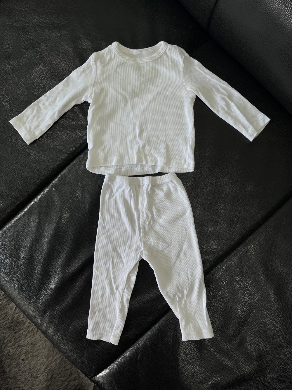Set 2 áo gile màu be Nous và Nubes tặng kèm bộ dài tay No brand màu trắng (size 3→6m) - Ảnh 18