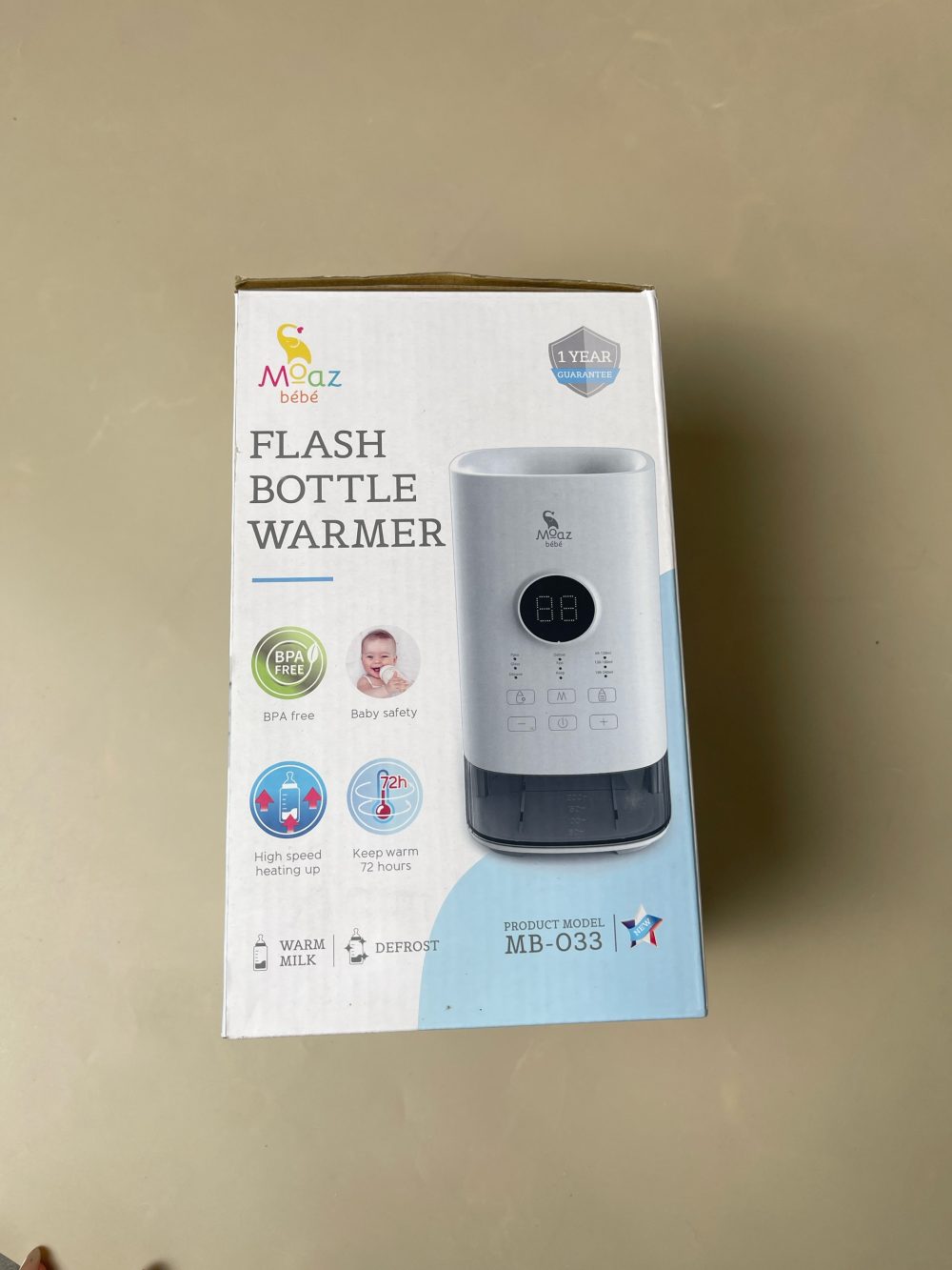 Máy hâm sữa Moaz BéBé MB – 033 ( full box) - Ảnh 5