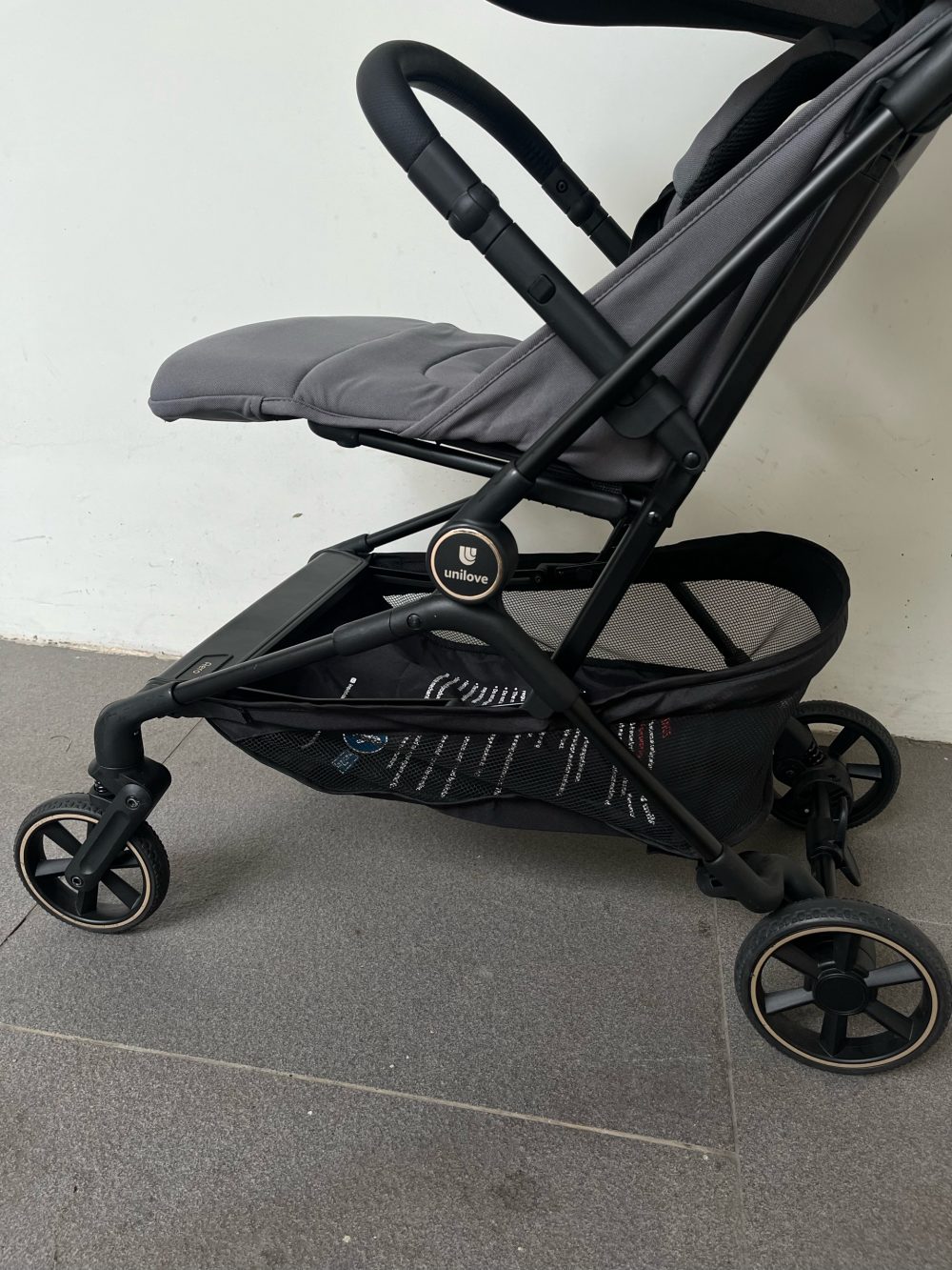 Xe đẩy Unilove Aero khung nhôm màu Stone grey ( size: 0->4y, tối đa 22kg) - Ảnh 13
