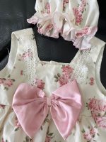Váy xoè H&M vải tuyn màu kem, tặng kèm váy bodysuit nhí hoa hồng (size: 0->3m) - Ảnh 6