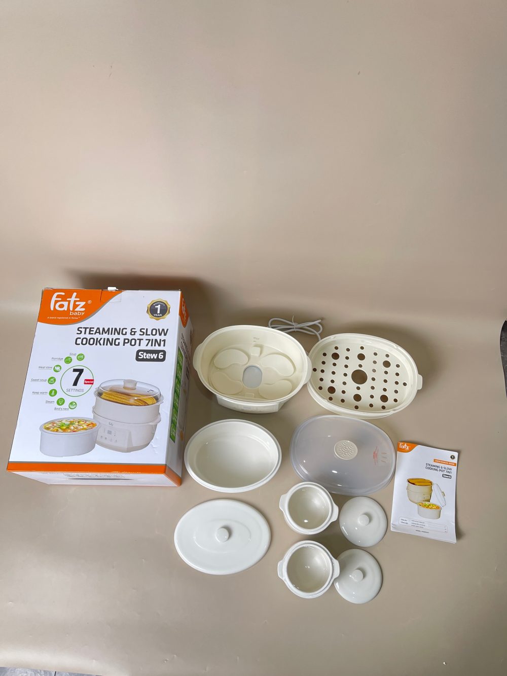 Nồi nấu chậm đa năng 7in 1 Fatzbaby Stew 6 (full box) - Ảnh 6