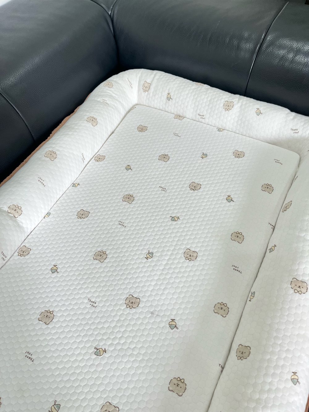 Đệm sơ dừa ngủ chung giường Bessla hoạ tiết gấu nâu ( 0m+) - Ảnh 3
