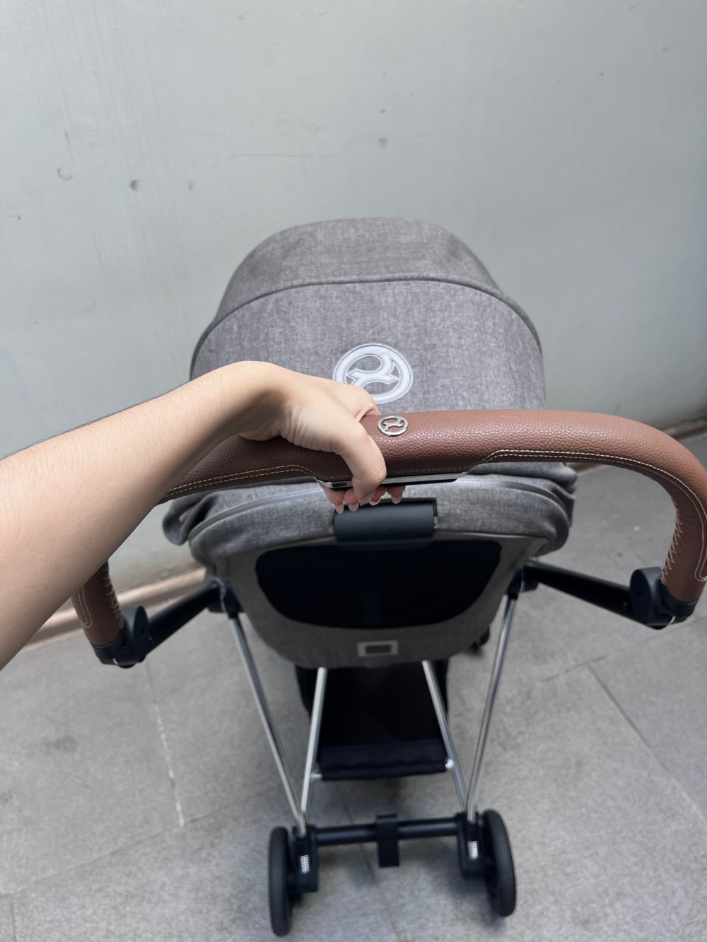 Xe đẩy Cybex mios 3 màu xám khung bạc ( size: 0->4y, tối đa 22kg) kèm adapter và áo mưa cybex - Ảnh 18