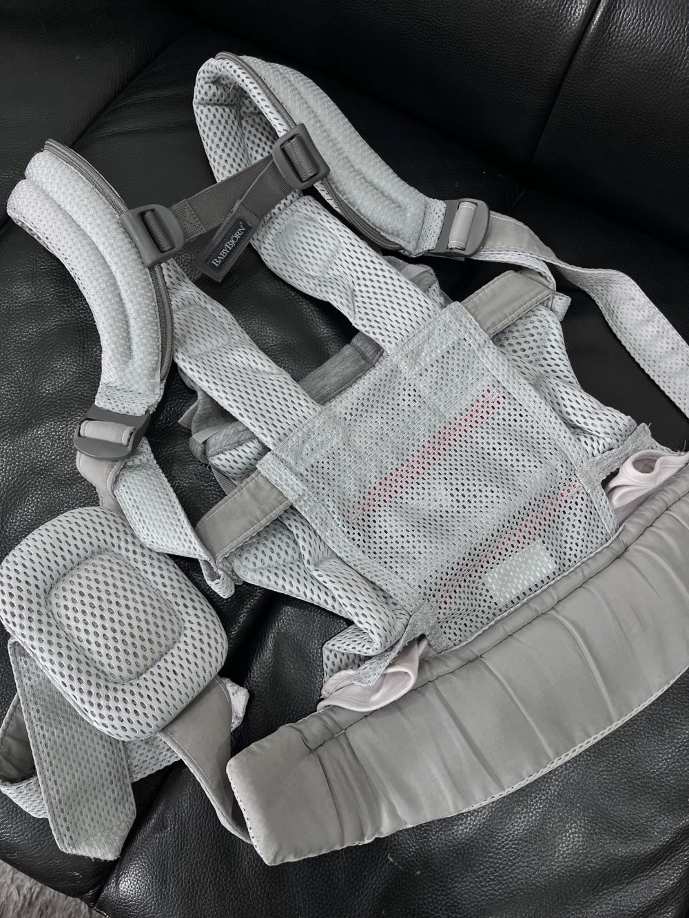 Địu BabyBjorn màu xám ( size: 0->3y ~ 3kg2->15kg) - Ảnh 8