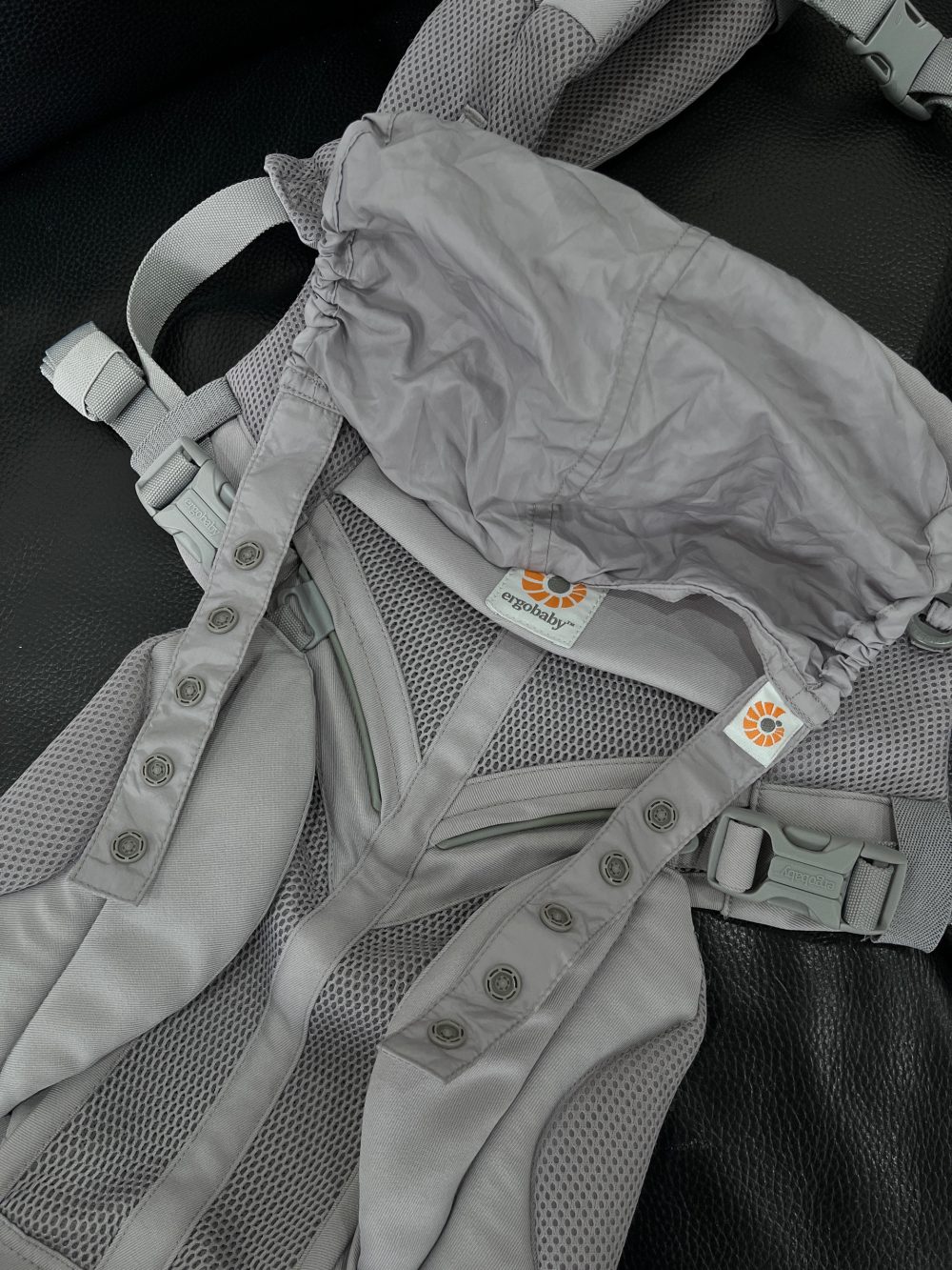 Địu Ergobaby Omni 360 Cool Air Mesh, Pearl Grey ( size:0->48m~ 3kg2->20kg) - Ảnh 3