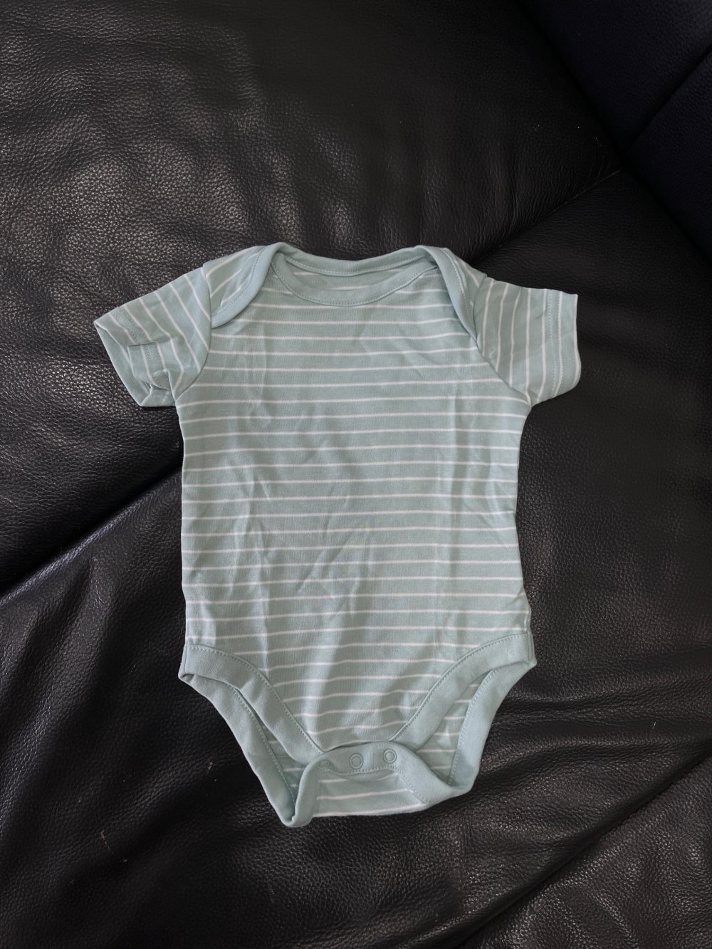 Set 2 bodysuit ngắn tay Mothercare màu sọc xanh dương/xanh lá (size 3→6m) - Ảnh 12