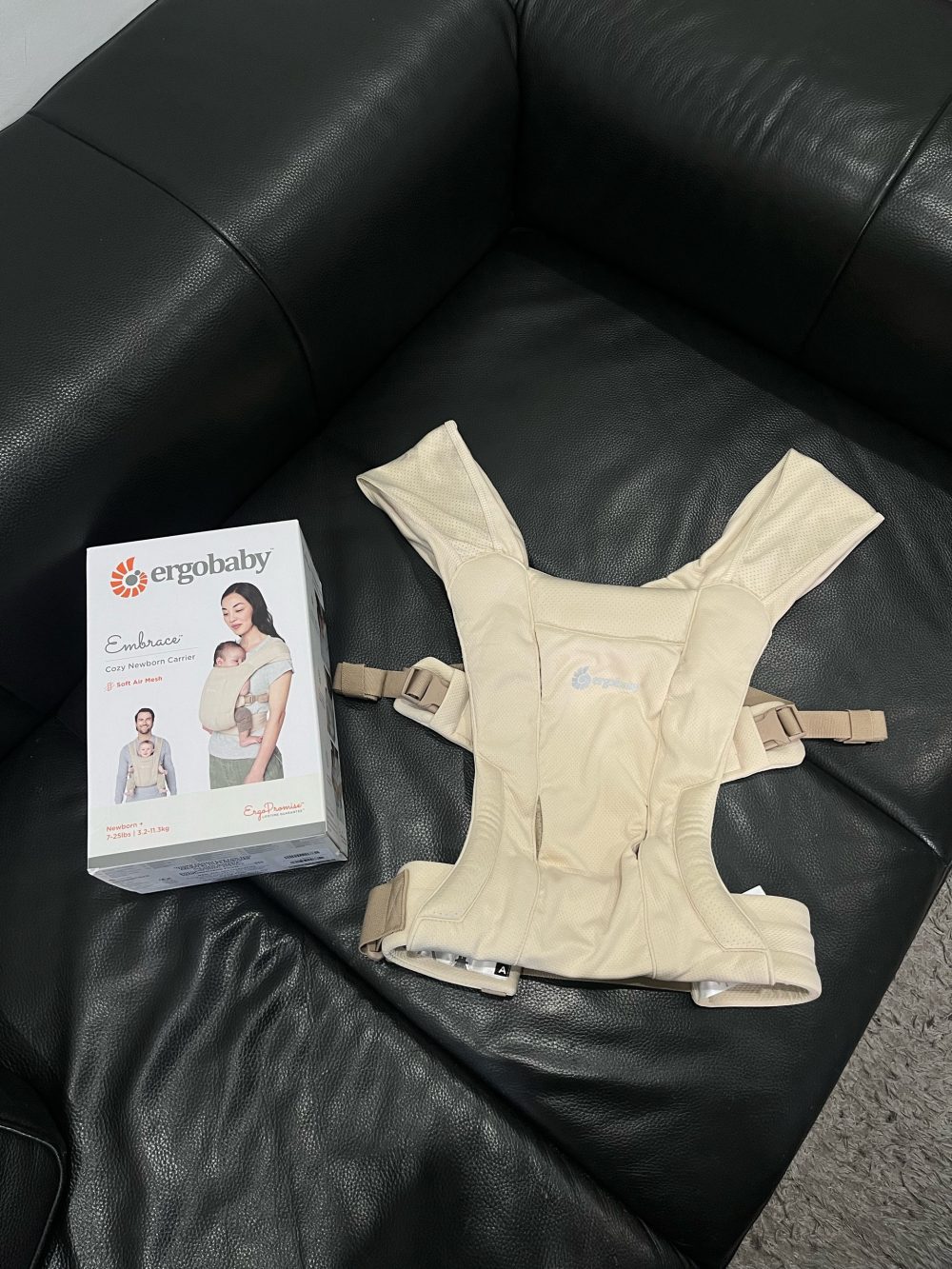 Địu Ergobaby Soft Air Mesh, Cream ( full box, size: 3.2kg – 11.3kg (0–> 24m) - Ảnh 7