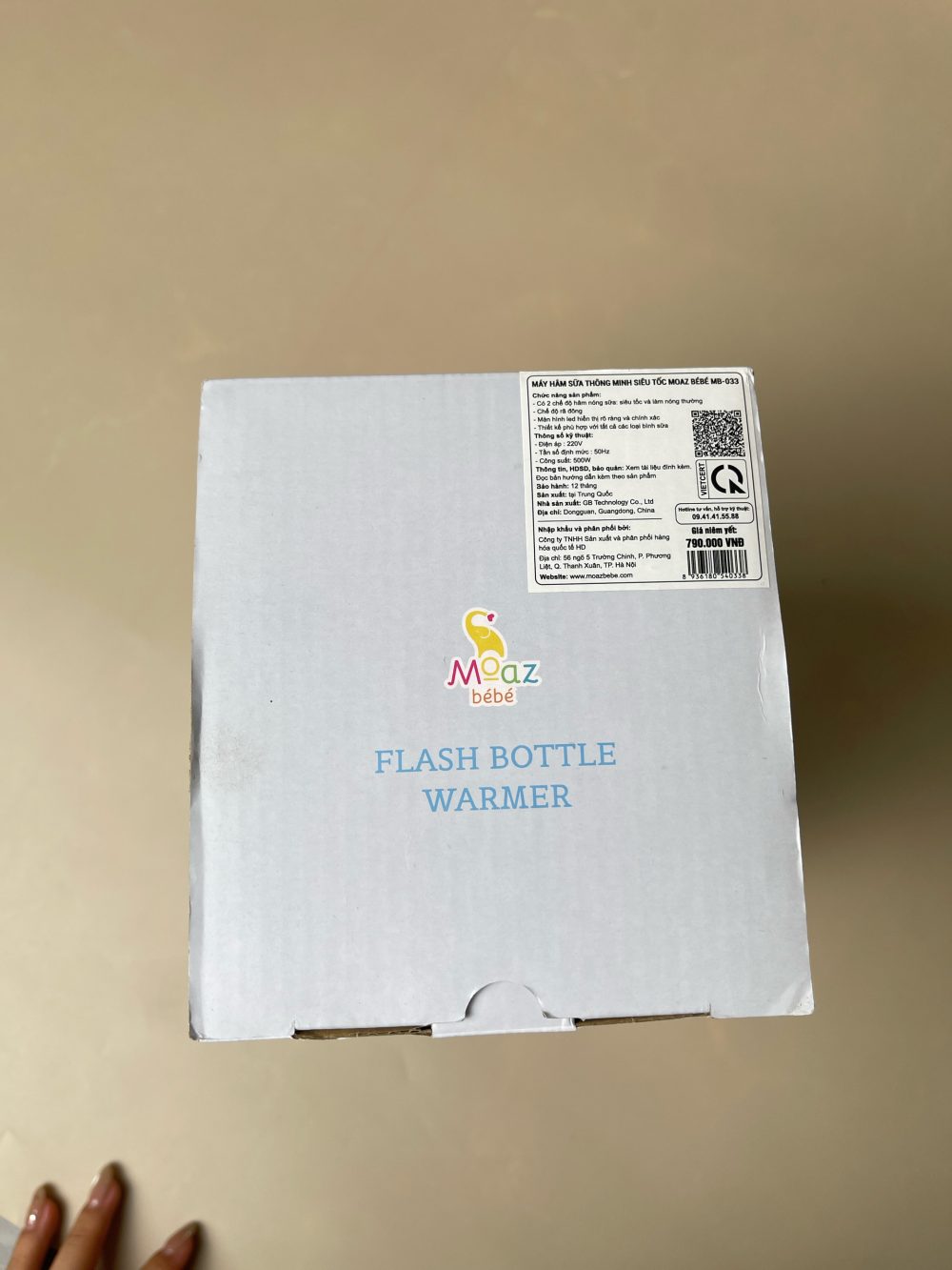 Máy hâm sữa Moaz BéBé MB – 033 ( full box) - Ảnh 6