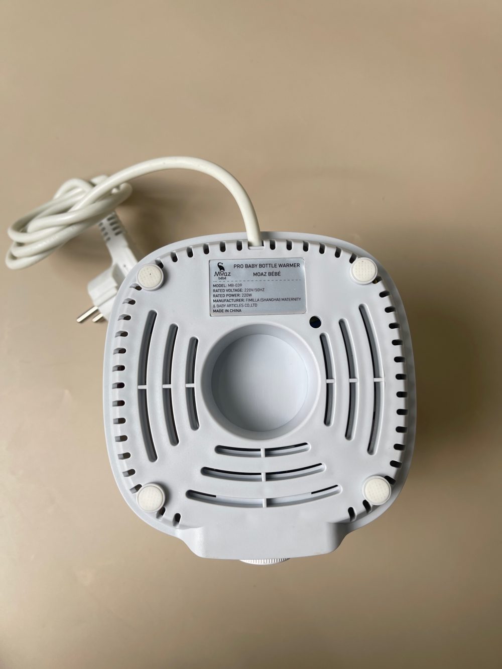 Máy hâm sữa Moaz Bébé màu trắng ( no box) - Ảnh 6