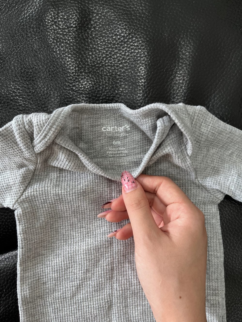 Set 2 body đùi Uala Rogo & Carter's màu xám (size 6→9m) - Ảnh 8
