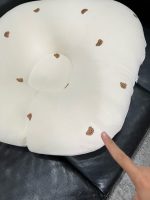 Gối chống trào ngược Rototo bebe cotton lụa hoạ tiết gấu màu be - Ảnh 9