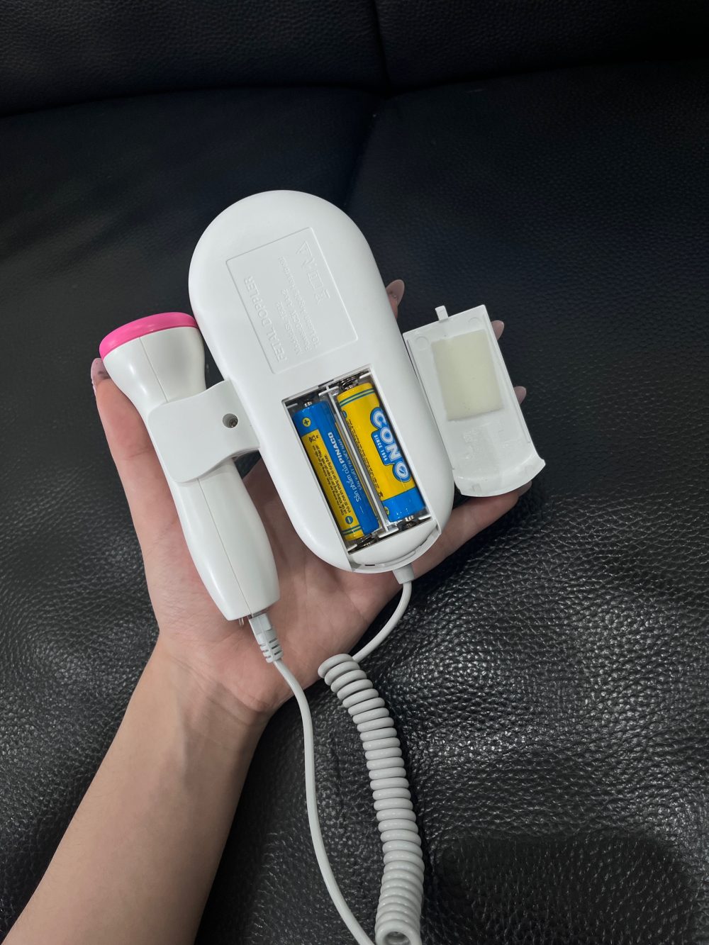 Máy đo tim thai FETAL DOPPLER màu hồng ( full box) kèm gel - Ảnh 6